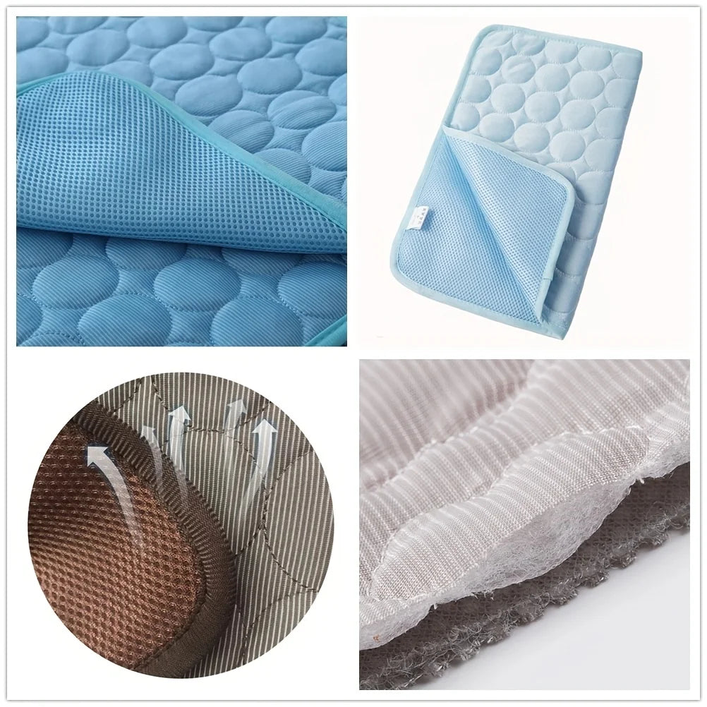 Extra Large Dog Cooling Mat - Summer Pet Cold Bed for Dogs & Cats, Durable Ice Pad Blanket for Ultimate Comfort
