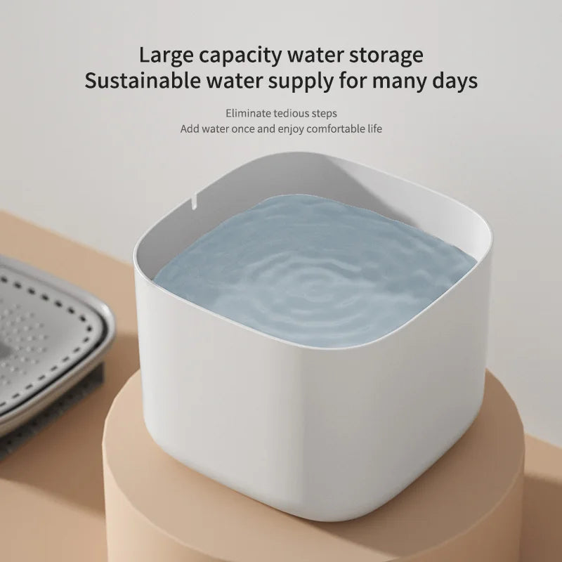 3L Cat Water Fountain Auto Recirculate Filtering Cat Portable Water Drinker  Cats Water Dispenser