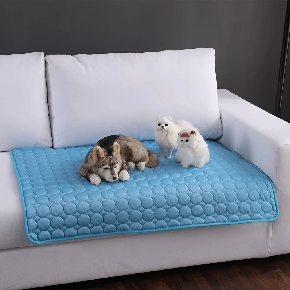 Extra Large Dog Cooling Mat - Summer Pet Cold Bed for Dogs & Cats, Durable Ice Pad Blanket for Ultimate Comfort