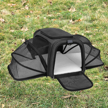 Pet Carrier Bag Foldable Small Dog Charter Carrying Cat Out Bag Expansion Pet Bag Mesh Breathable Expansion Foldable Handheld C